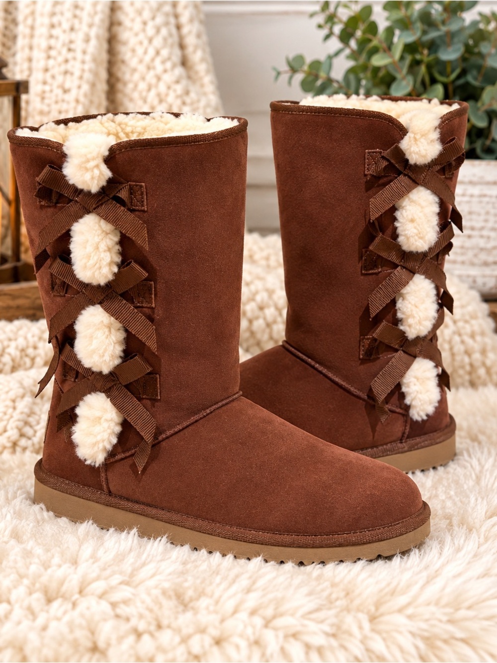 KOOLABURRA BY UGG VICTORIA TALL GRIZZLY BOOTS - WOMEN'S Sz 12